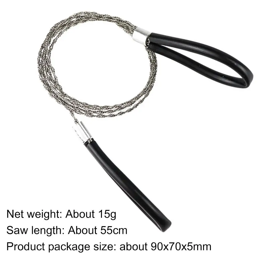 Stainless Steel Portable Wire Saw 360 Degree Rotation Manual Cutting Chain Saws Survive Tools For Outdoor Camping Hiking