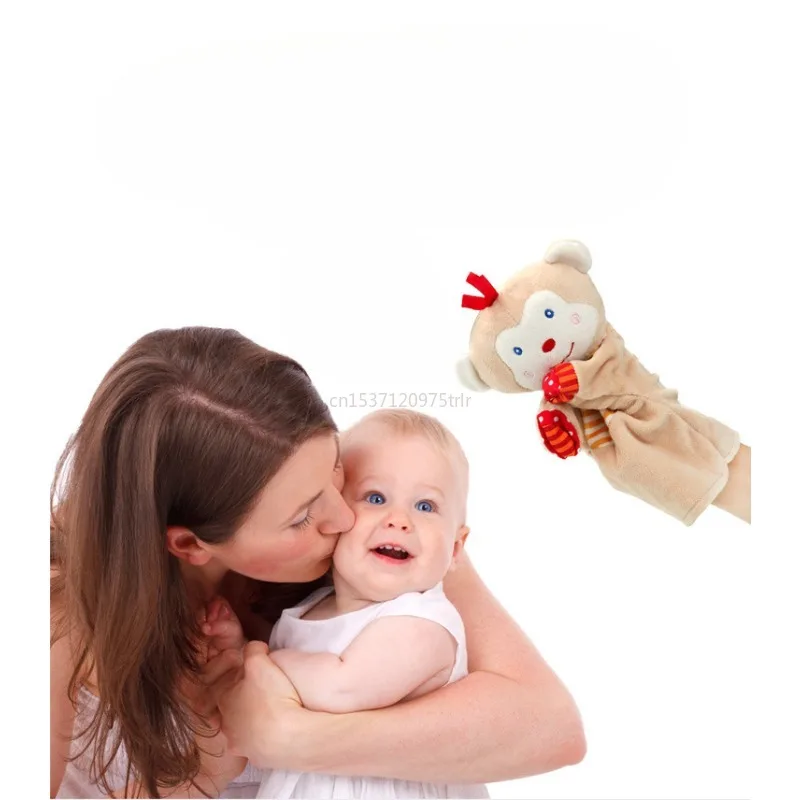 Novo macaco fantoche mostrar crianças brinquedos dos desenhos animados animais crianças presentes fantoche de mão brinquedos de pelúcia brinquedo de pelúcia boneca brinquedos educativos