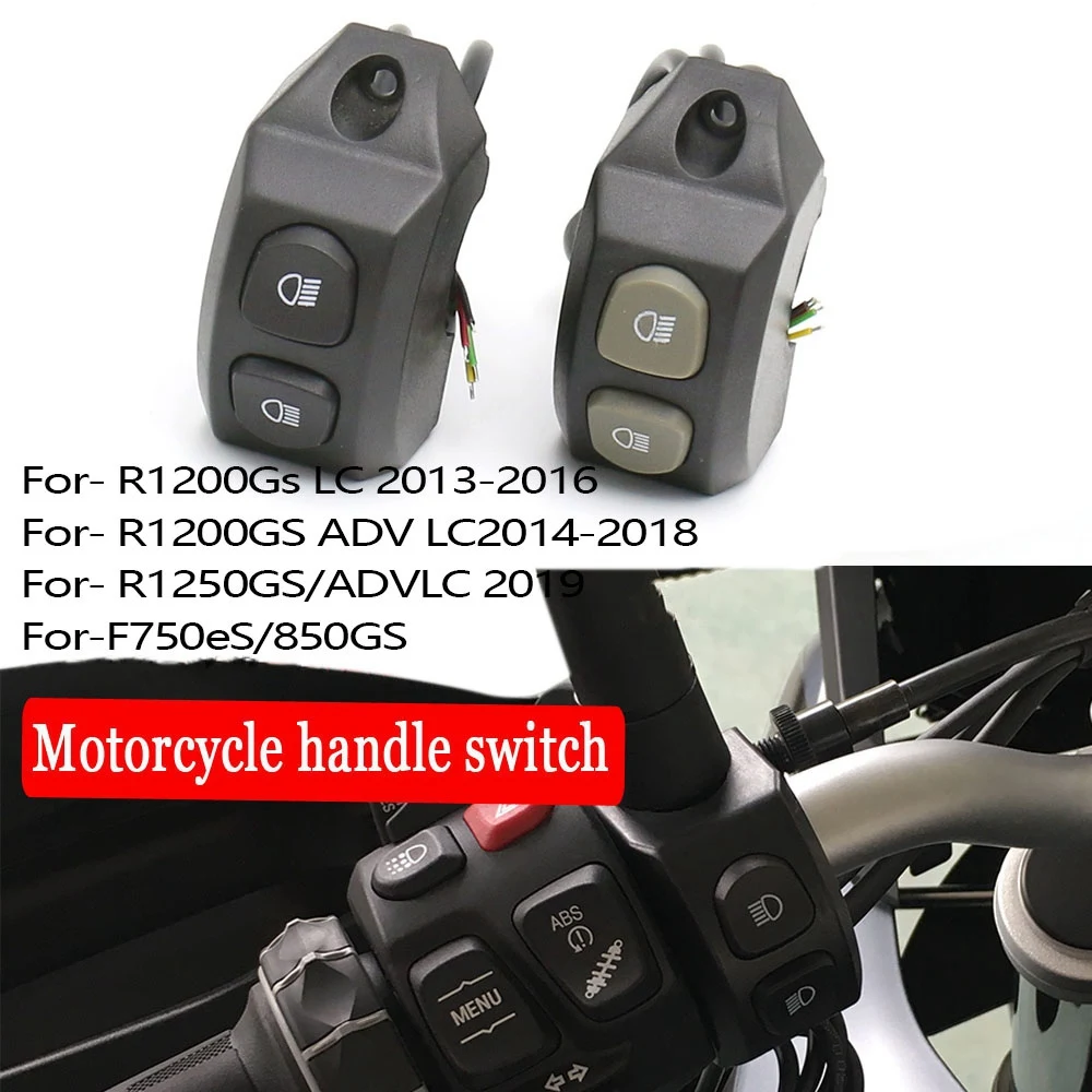 Motorcycle Handle Fog Light Switch+Smart Relay LED Fog Lights Harness Switch for BMW R1200 R1250 F850/GS