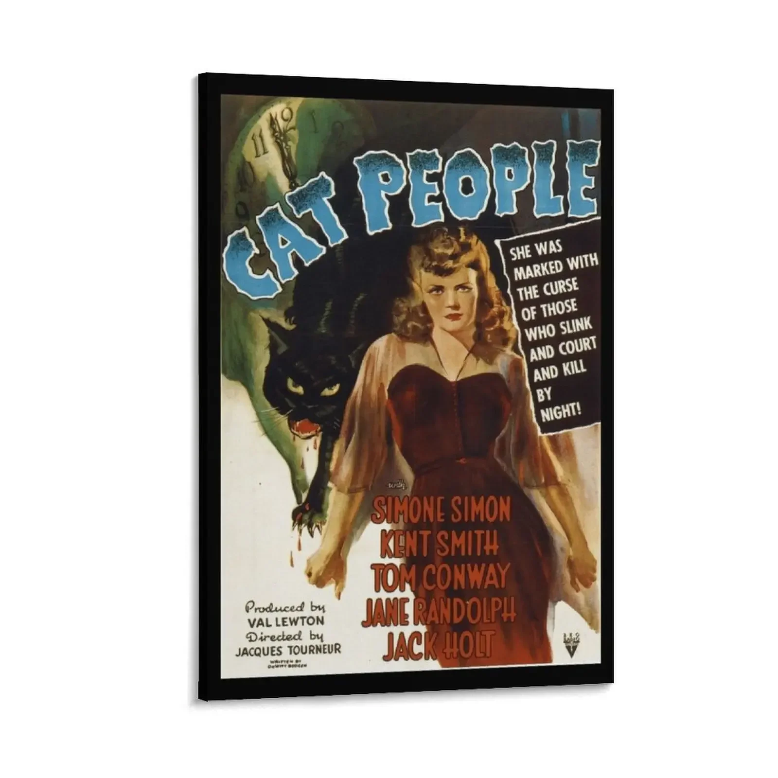 

Vintage Horror Movie - Cat People Canvas Painting decoration for the room bedroom decoration living room decoration