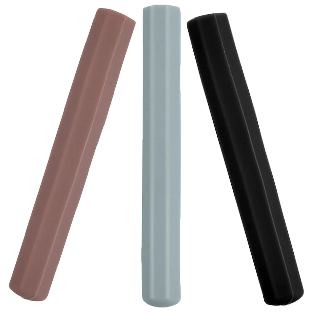 

3 Pcs Nail Pen Cap Silicone Caps Manicure Decorative Covers Decorate Protective