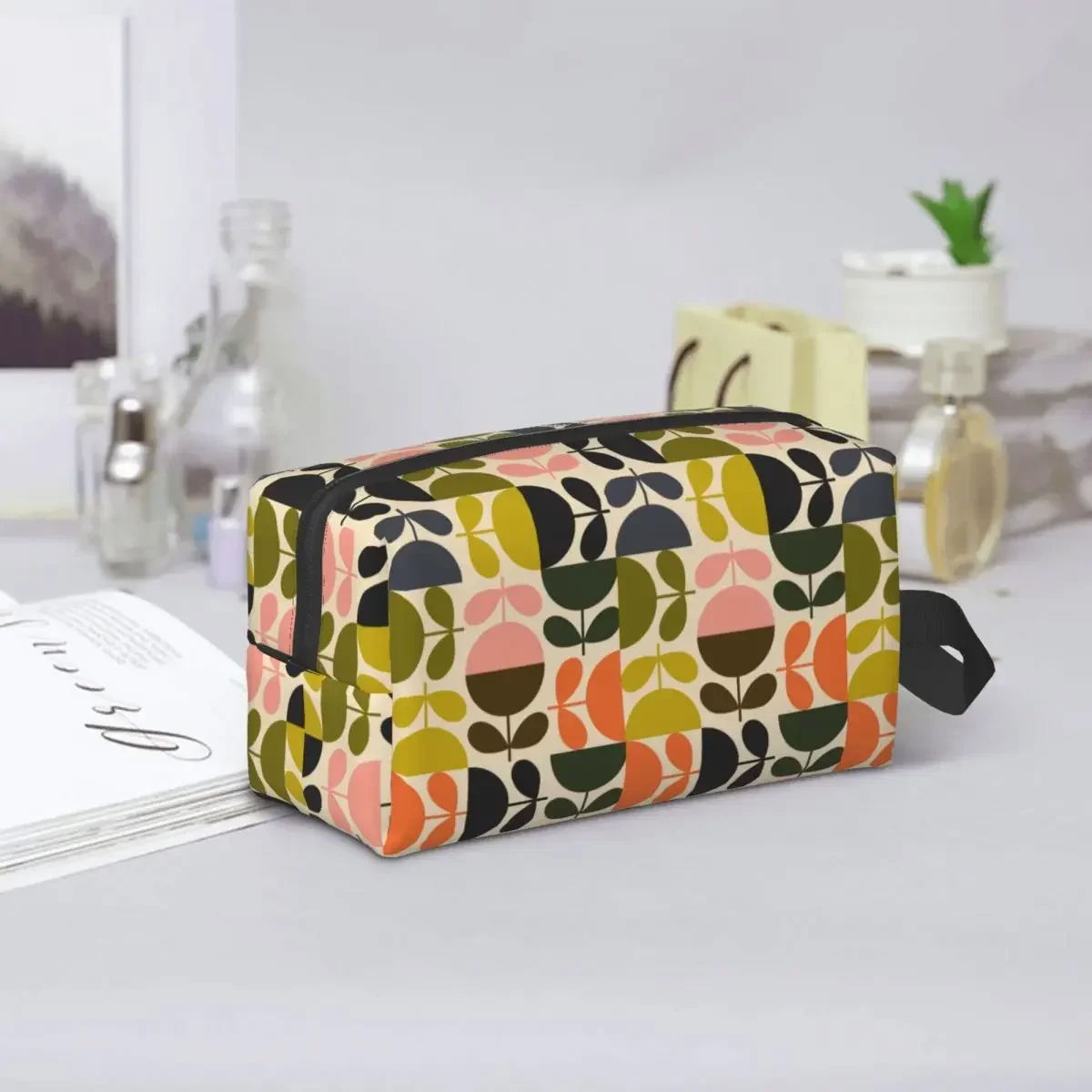 Custom Orla Kiely Print Pattern New Season Cosmetic Bag Women Fashion Big Capacity Makeup Case Beauty Storage Toiletry Bags