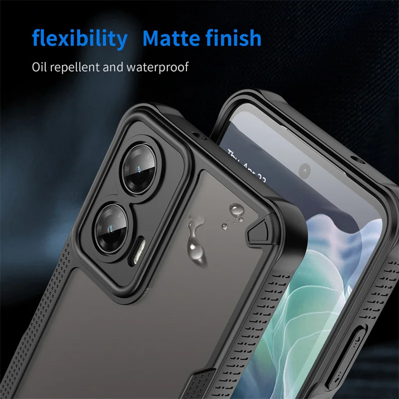 Hybrid Rugged Protective Cover For Motorola Moto G35 G55 G75 5G Case Shockproof Coque Fundas Capa