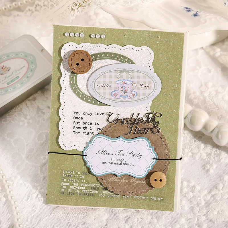 20pcs/1lot Kawaii Stationery Stickers Alice's Sweet Dream Junk Journaling Decorative Scrapbooking for stickers Scrapbook