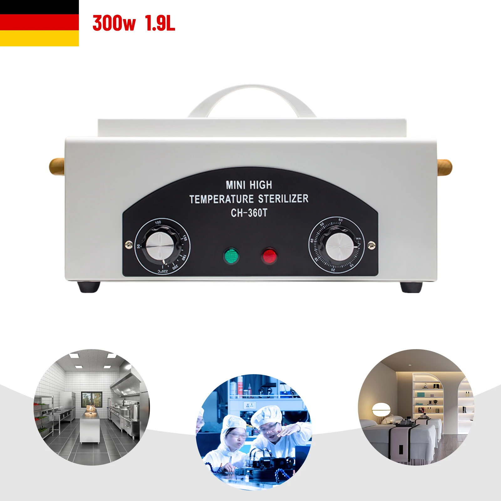 Caja de esterilización eléctrica de alta temperatura, herramientas dentales, pinzas, tijeras, armario de desinfección, esterilizador de herramientas