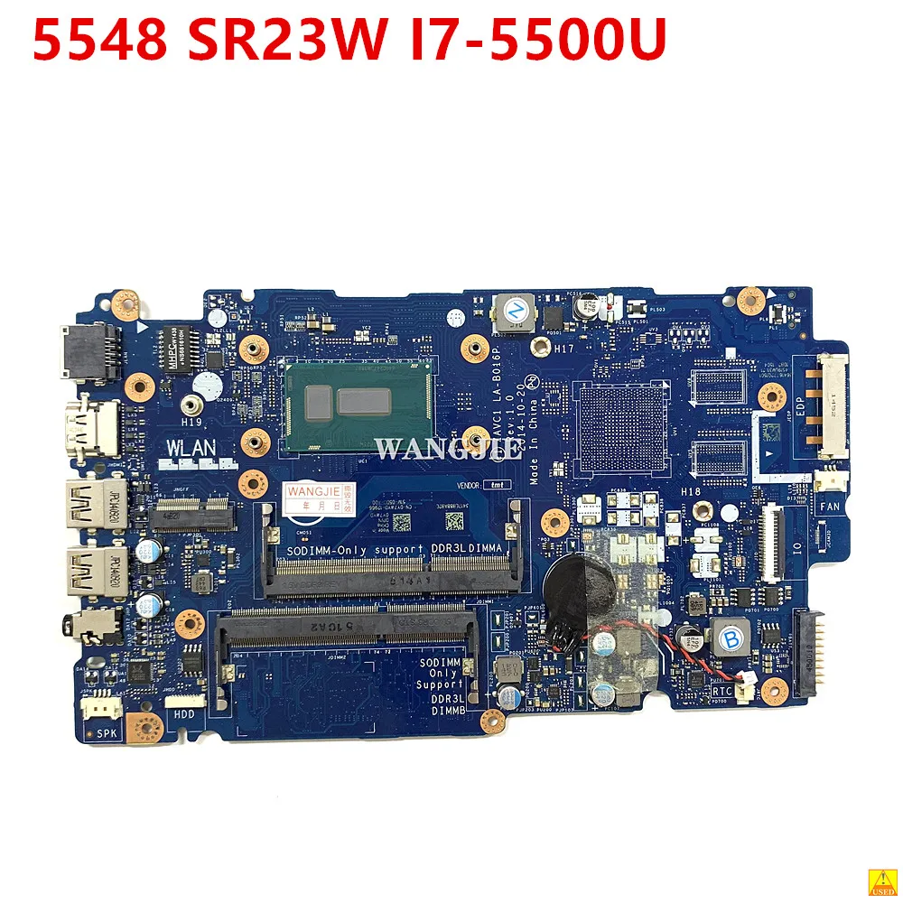 Оригинальная деталь для ноутбука Dell Inspiron 5448 5548, б/у материнская плата SR23W, товар протестирован 100%