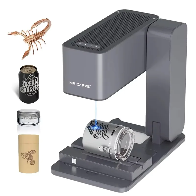 C1 5W Fully Automatic Engraving Machine Fast Speed APP Control DIY Engraver Portable for Wood Paper Leather