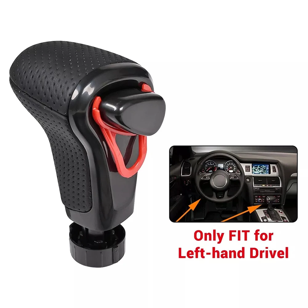 Gear Shift Knob BLACK Leather ABS 8KD713139 8KD 713 139 For A3 8P1 Hatchback For A4 B8 8K2 For A5 B8 8T3 For A6 C6 4F5