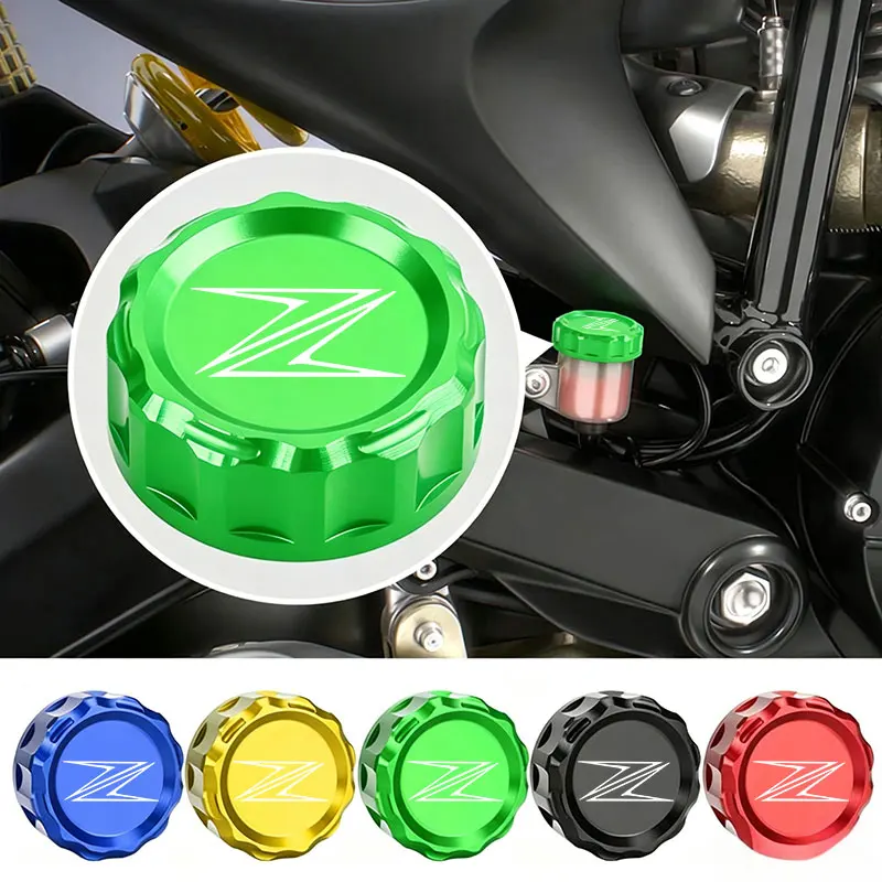 For Kawasaki Z900 Z650 Z750 Z400 Z800 Z1000 Ninja 400 650 300 ZX6R ZX10R Rear Brake Fluid Cylinder Master Reservoir Cover Cap