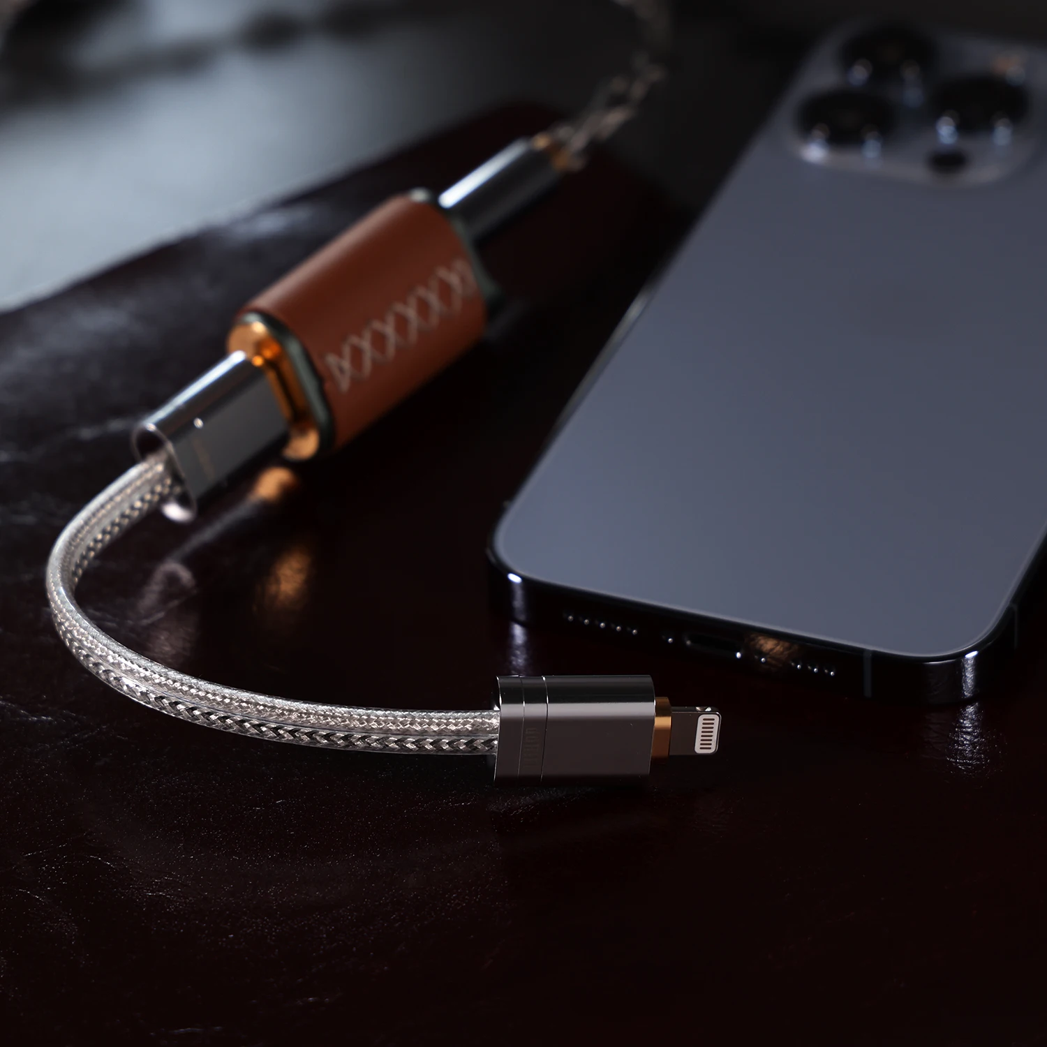 DD ddHiFi TC09S MFi09S Type-C Lightning to Type C OTG Audio Cable Silver Wire Oxygen-Free Copper Wires For FIIO Shanling USB DAC