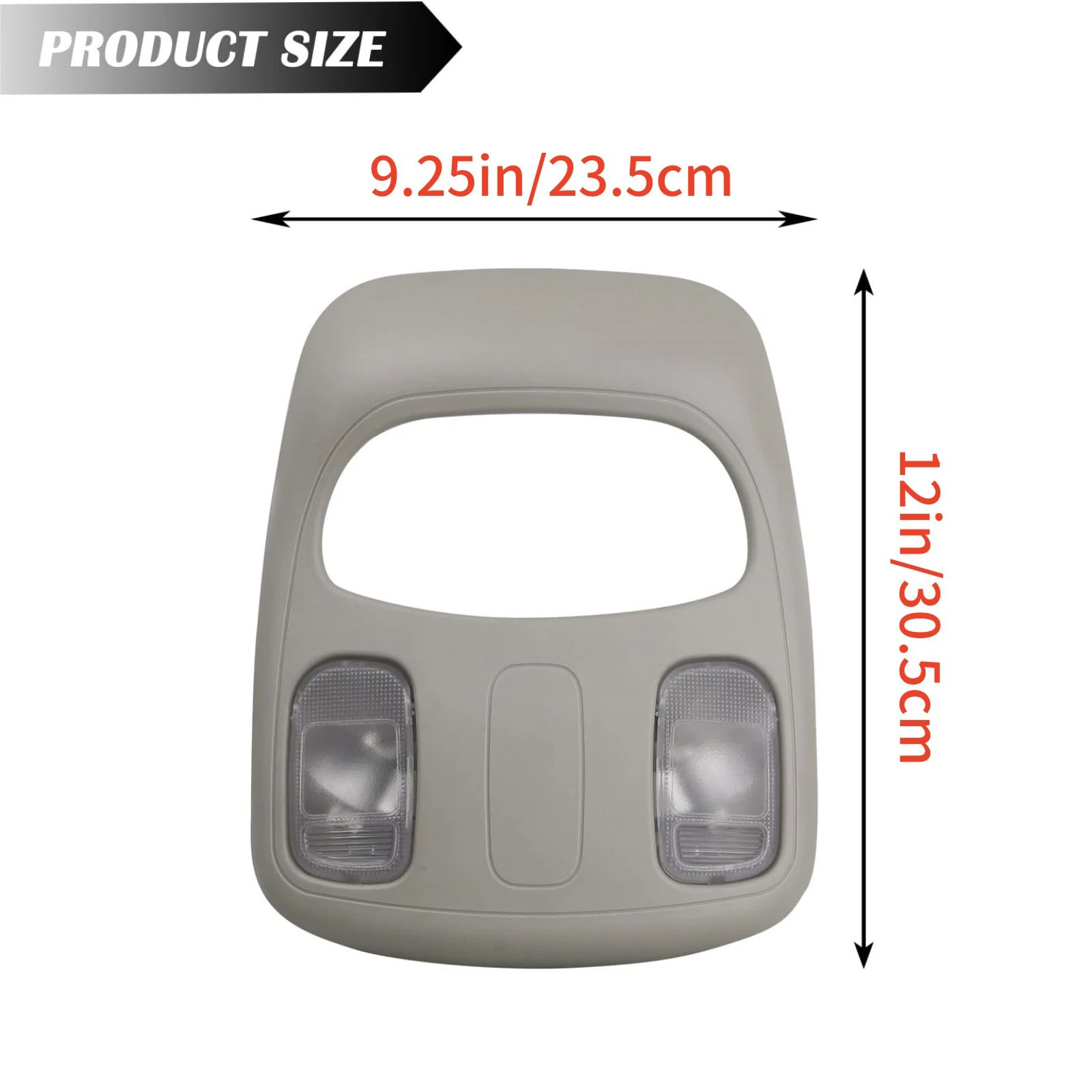Overhead Console Dome Light for Dodge Ram 1500 2500 3500 2002-2010 Replaces 1DK78BD1AA 1DK78TL2AA ABS Plastic Direct Replacement