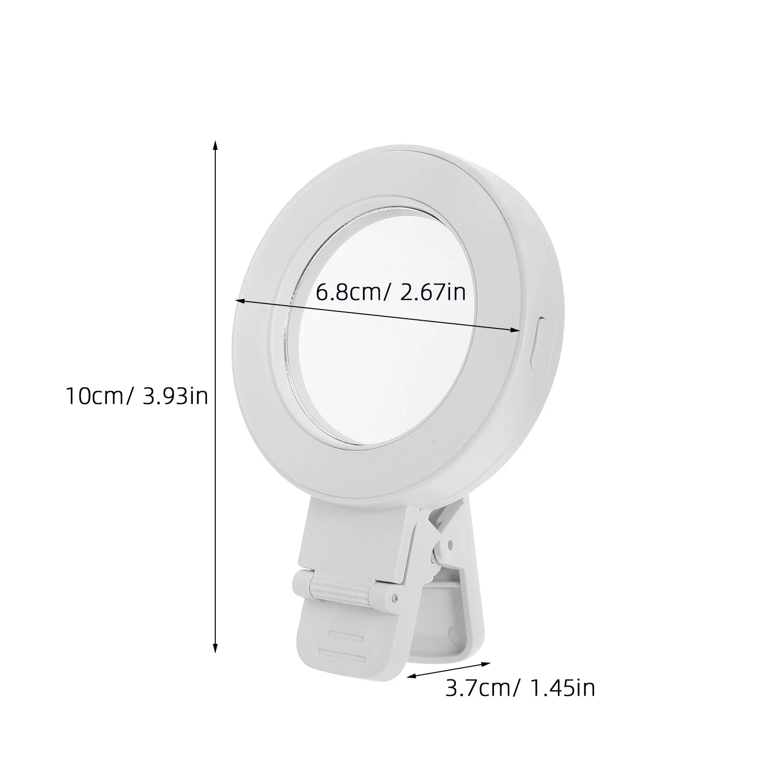 كاميرا خلفية لصور السيلفي مرآة ضوء عالمي بمشبك على ضوء سيلفي للهاتف ومرايا للتصوير الفوتوغرافي المحمول والإضاءة الطبيعية المحسنة #6