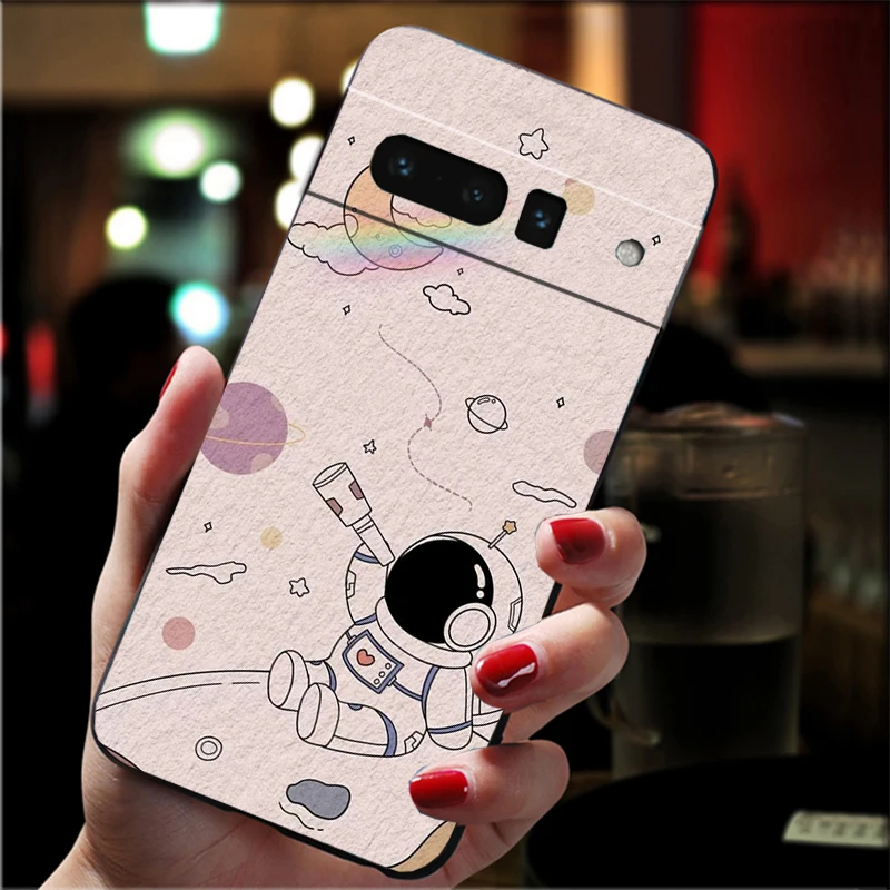

Phone Case For Google Pixel 10 9 Pro XL 9A 8 7 6 Pro Pixel 8A 7A 6A Pixel 8 7 6 5 Cute Astronaut