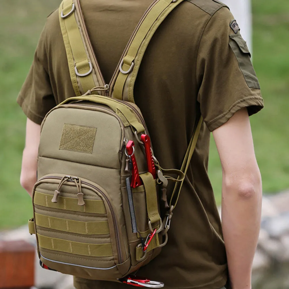 

Рюкзак большой вместимости из камуфляжной ткани Оксфорд для активного отдыха, тактический, для походов, рыбалки, с отделениями для хранения