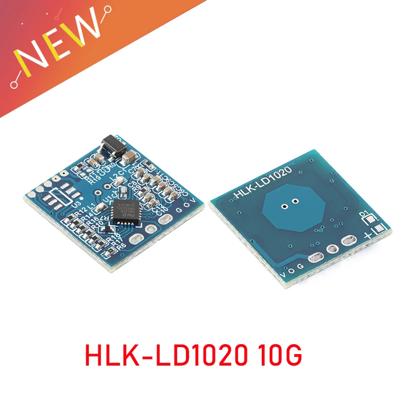 10 sztuk/1 sztuk HLK-LD1020 10G inteligentny ludzki mikrofalowy moduł radarowy indukcyjny 10.525GHZ wykrywanie czujnika ruchu małej mocy