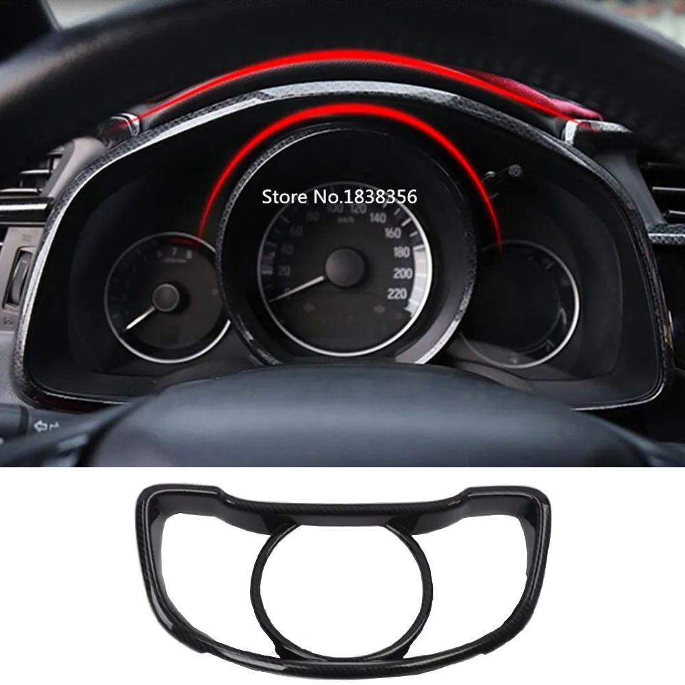 

Для Honda FIT JAZZ 2014 2015 2016 2017 2018 2019 Стайлинг автомобиля декоративный детектор отделка приборной панели измерительная панель приборная панель манометр рамка