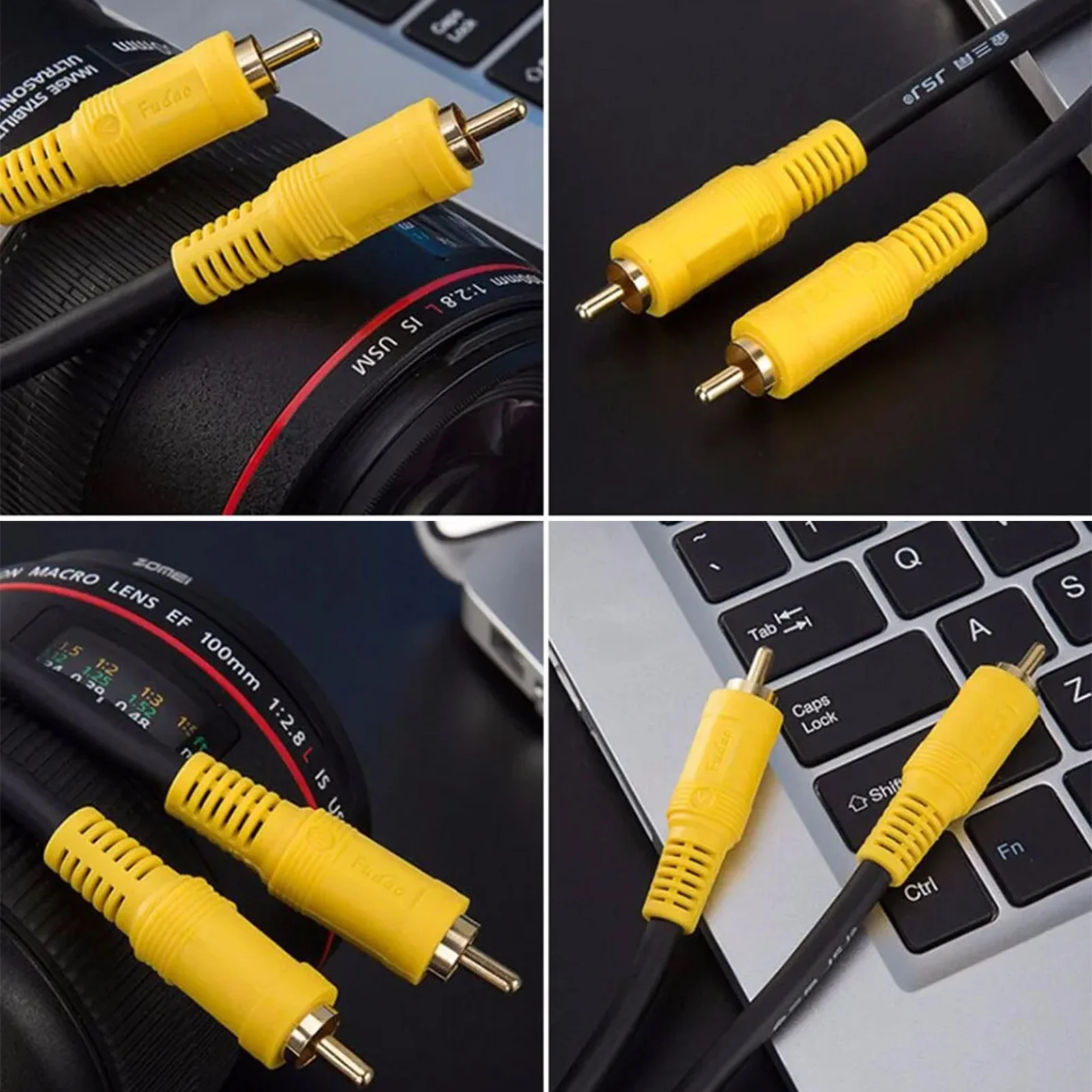 

5 PCS RCA to RCA Cable Digital Coaxial Audio Cable 1 Meter Male Stereo Connector for TV DVD Amplifier Hifi Subwoofer