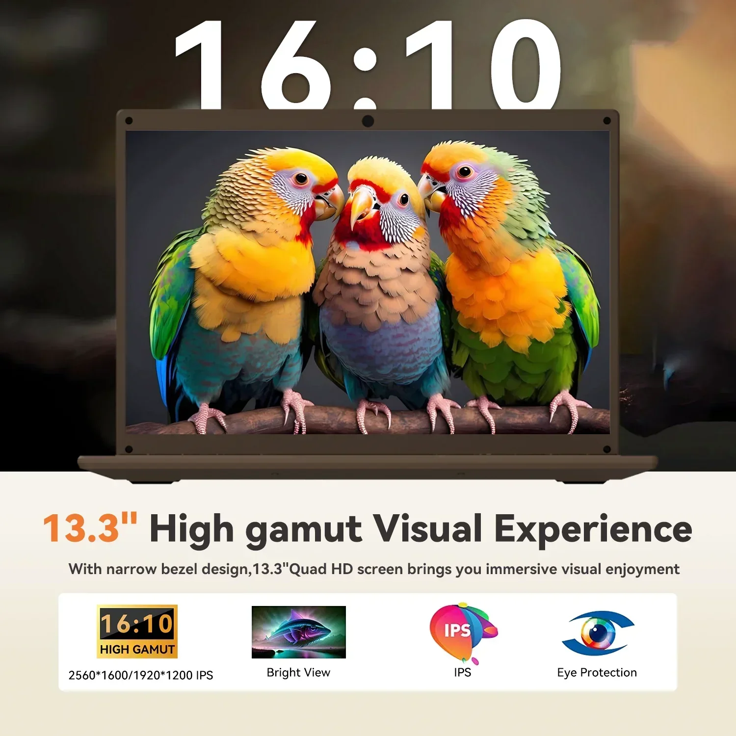 Principal! Adreamer laptop laptops portáteis de 13,3 polegadas preço baixo com CPU Intel 2.5K FHD IPS 8GB 1T SSD 2.5K FHD Display Notebook