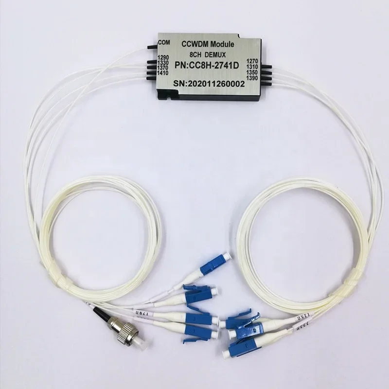 Mini wdm CCWDM 8CH  mux and demux splitter High stability and reliability technical grade