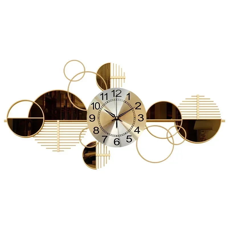 Modern Art Wall Clock Fashion Creative Luxury  American Living Room Wall Clock Large Reloj De Pared Wall Watches Home Decor