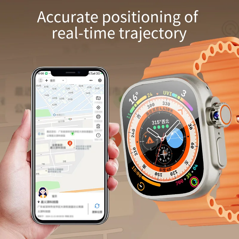 2025 Novo relógio inteligente DW100 S10 Ultra 3 Android 10.0 180 °   Câmera rotativa de pressão arterial GPS WIFI 2,29 polegadas Amoled Smartwatch 256GB