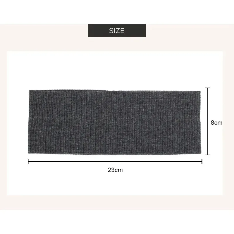 عصابة رأس محبوكة بلون موحد، عصابة رأس رياضية مخططة ذات حافة واسعة ومرونة عالية، عصابة رأس ماصة للعرق وجيدة التهوية