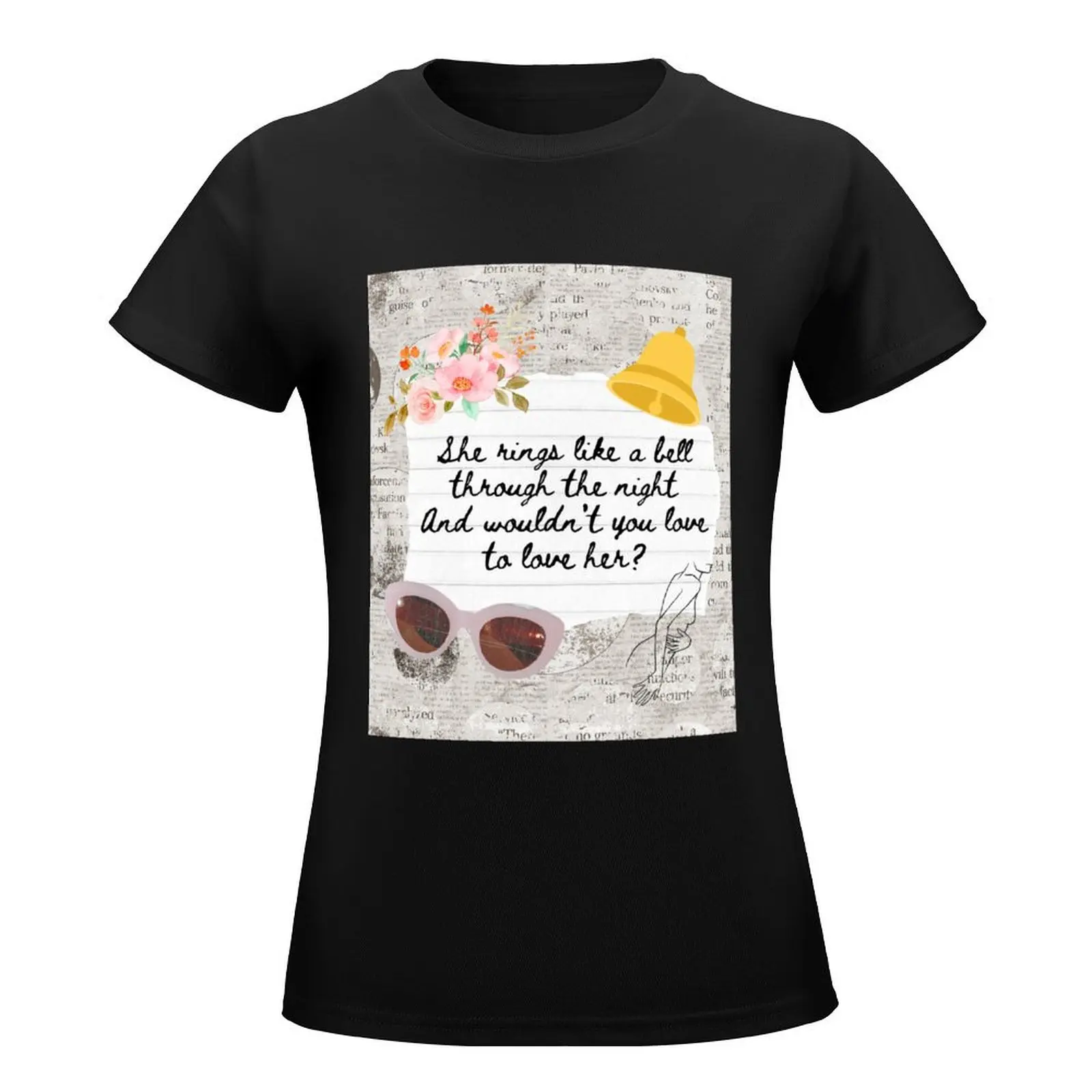 Rhiannon by Fleetwood Mac Lyric Print T-Shirt quick drying new edition t-shirts for Women graphic tees