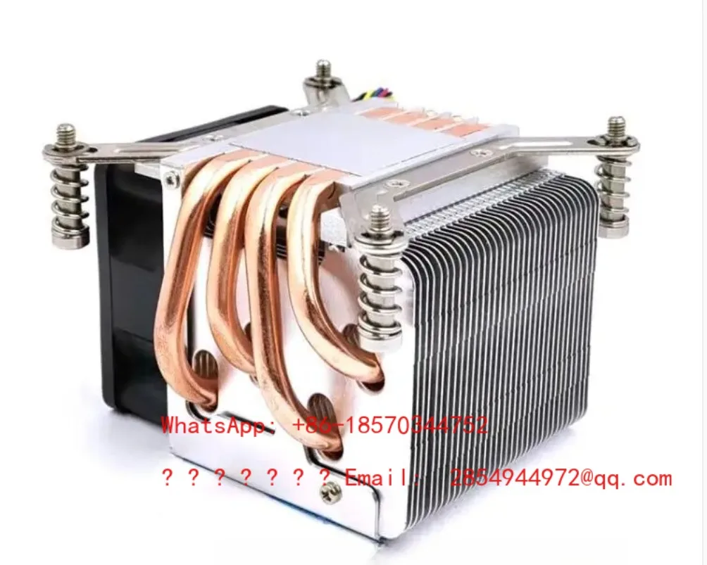 

2026 2U1155 Радиатор 1156 с четырьмя тепловыми трубками 1150 4PIN с контролем температуры 1151 Высокоскоростной вентилятор для процессора