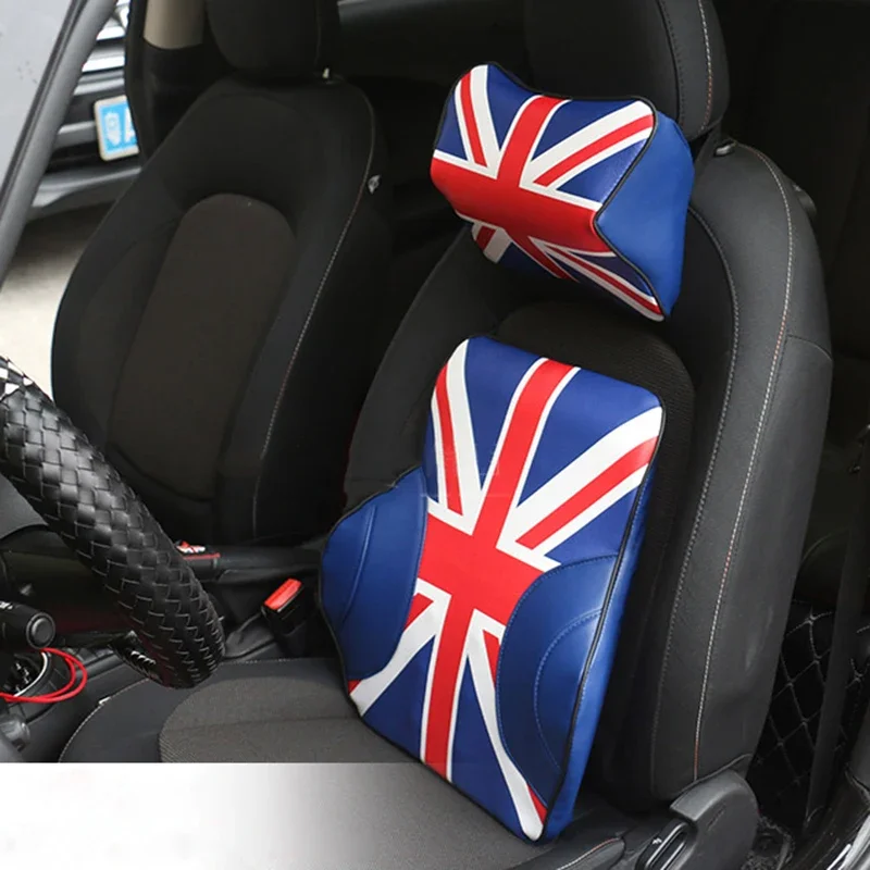 

For Mini Cooper One S JCW R53 R55 R56 R61 F54 F55 F60 Car Seat Back Head Neck Cushion Backrest Headrest Car Decor Accessories