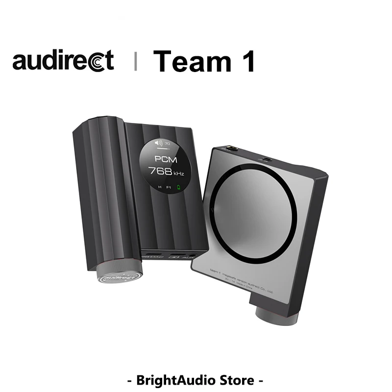 AUDIRECT Team 1 المغناطيسي المحمولة DAC/AMP مضخم ضوت سماعات الأذن سطح المكتب الصغير ضياع المجمعة فك ES9281AC PRO رقائق PCM768