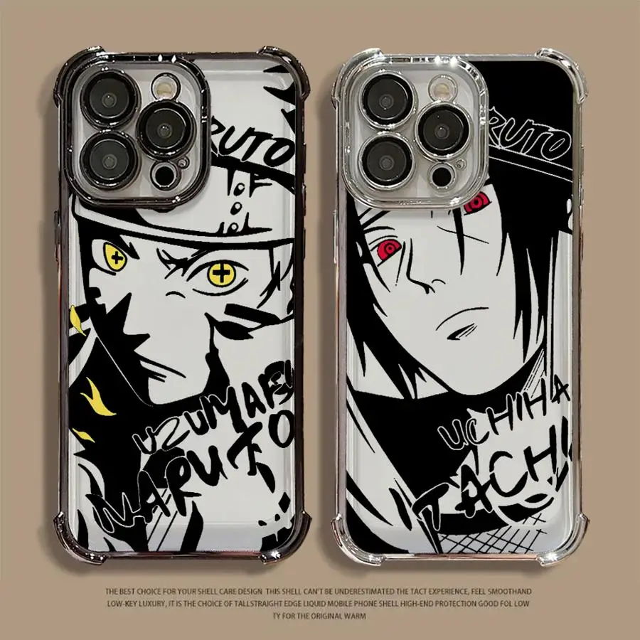 Anime Naruto Sasuke Hülle für Apple iPhone 17 Pro Max Air 11 15 XS XR 12 Plus 13 14 16 Handyhülle