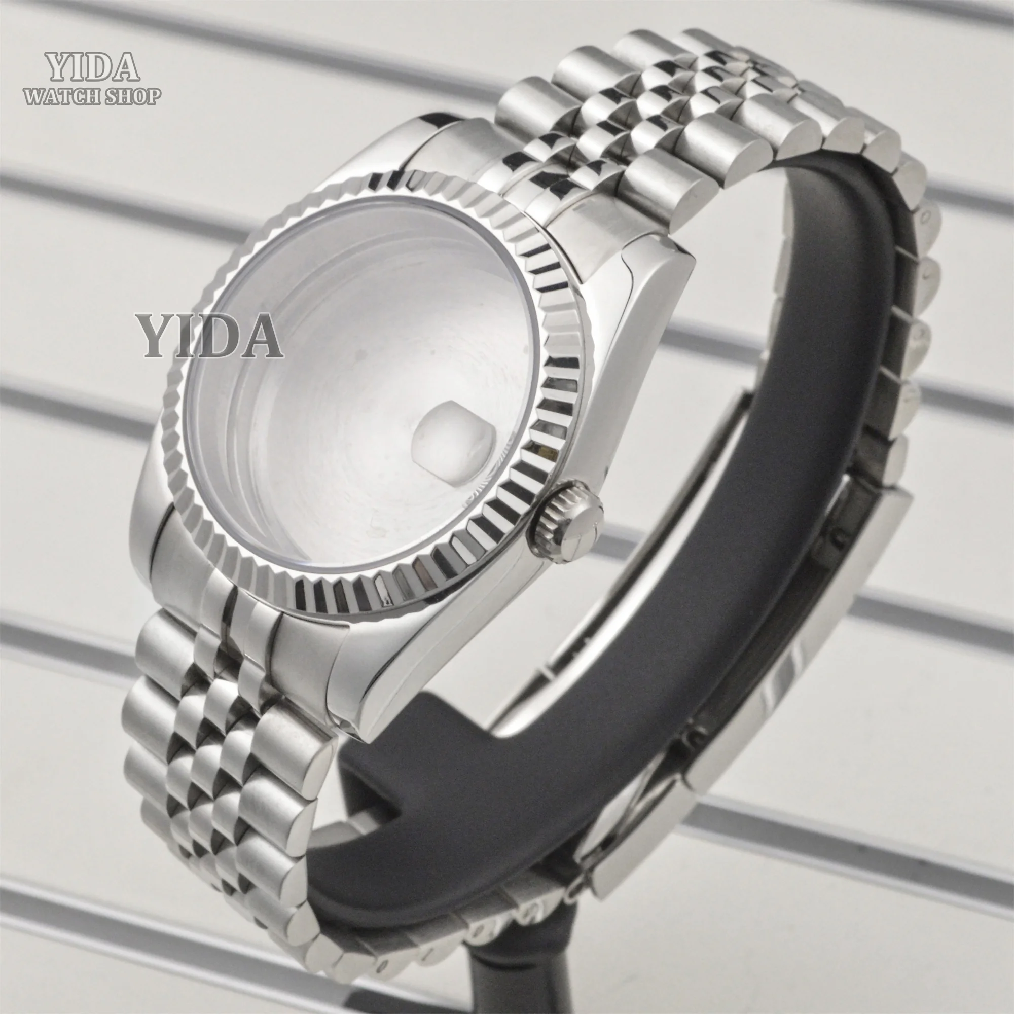 Stainless Steel 36/39MM Watch Case Strap Sapphire Crystal For Datejust NH35 NH36 Automatic Movement Mod Accessories Repair Tool