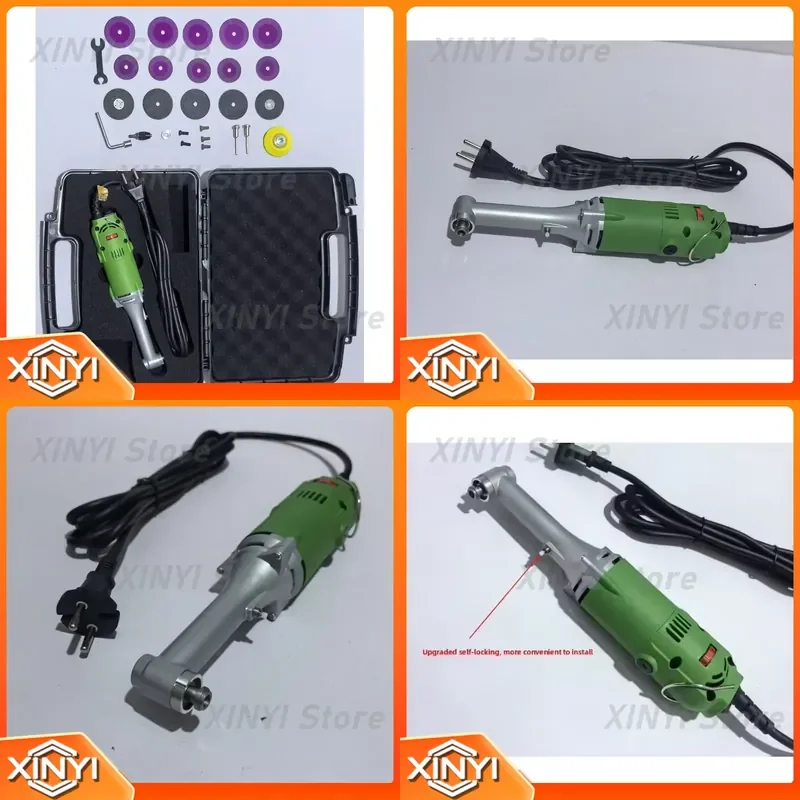 Industrial Grade 90 Degree Electric Elbow Micro Angle Grinder for Stone Polishing and Grinding