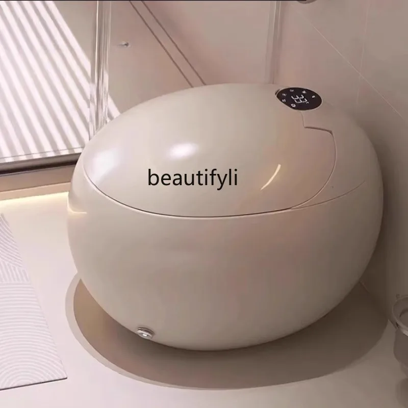 

Light Smart Toilet Round Color Semi-Automatic Toilet