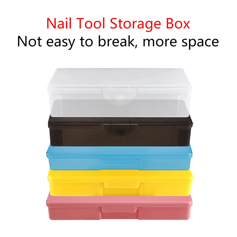 Large/Medium Portable Transparent PP Plastic Box Ear Dig Accessories Dust-proof Storage Container Nail Art Tool Storage Box