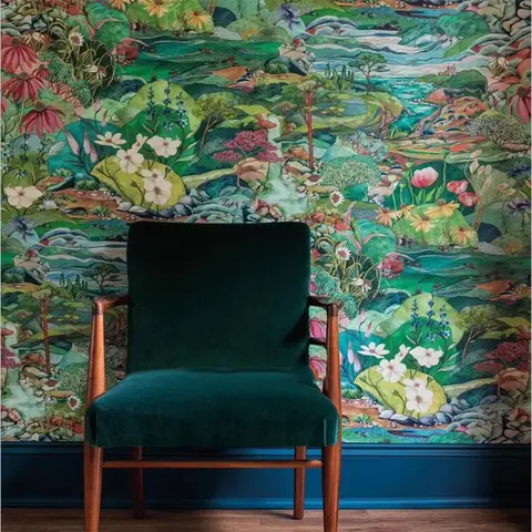 Custom Wallpaper 3D Green Tropical Rainforest Plant Wall paper Elephant Garden Background Wall Restaurant Homestay Bedroom mural
