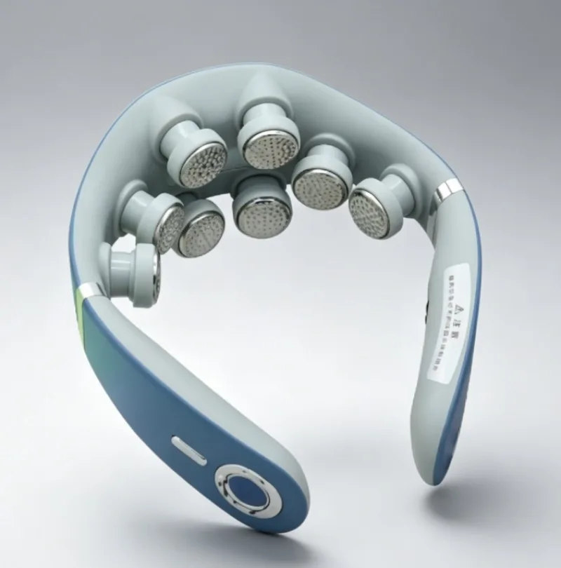 Intelligent Neck Massager, Low Frequency Pulse TENS Cervical Spine Massager with Heat for Pain Relief