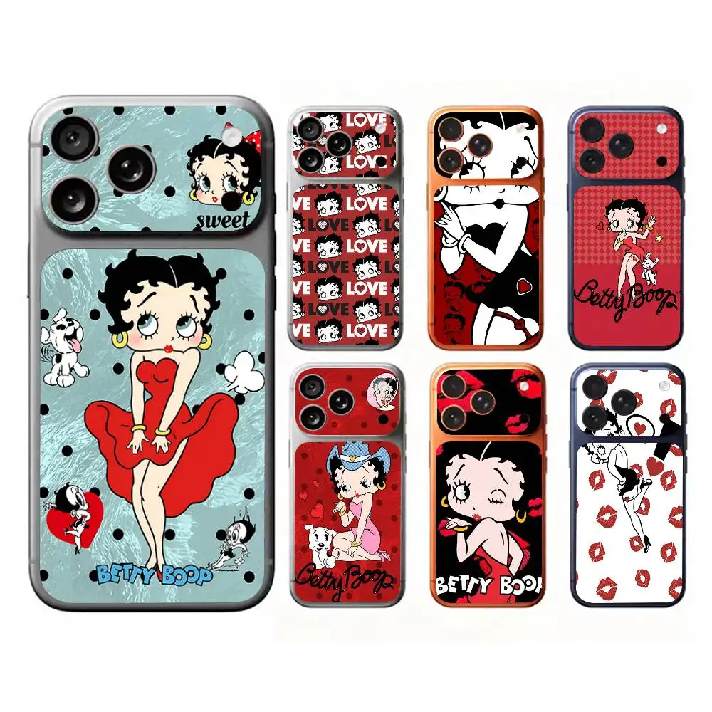 B-Betty-Cute-B-Boop Anime For Apple iPhone 17 pro 17 pro max Back Cover Decal Wrap Skin Colorful Rear Protective Sticker Film