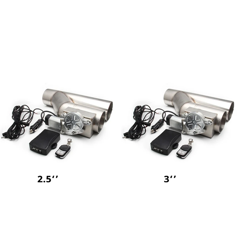 

Автомобильный универсальный выпускной клапан Y-типа, двойной электрический выхлопной клапан, регулируемый электрический отрезной клапан