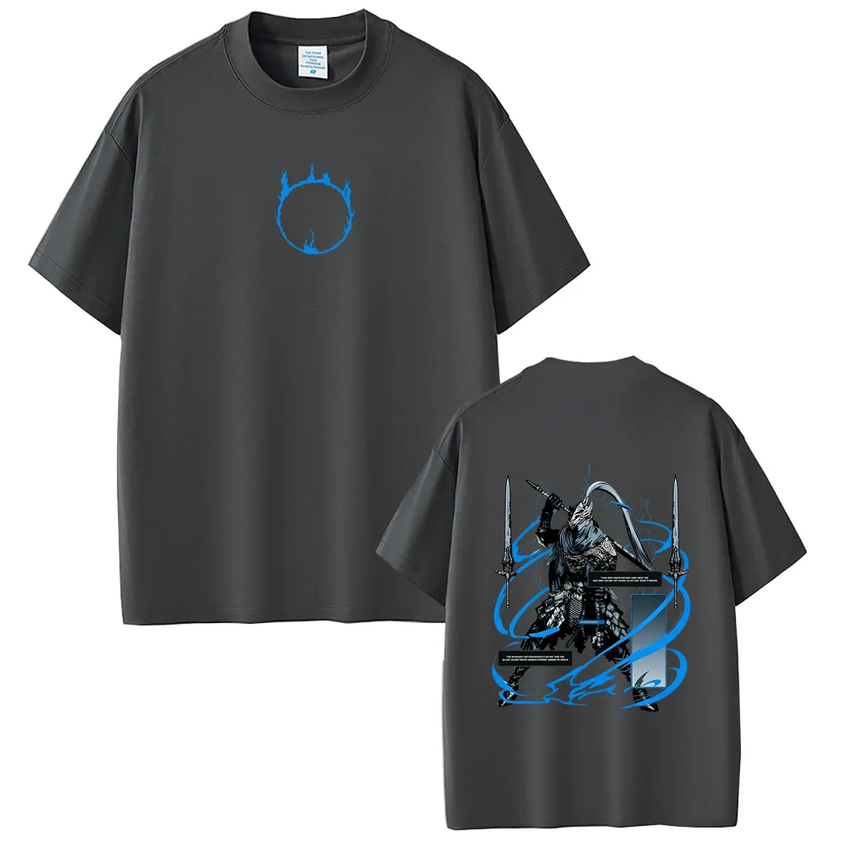 Game Dark Souls Artorias The Abysswalker T Shirts Men Women Clothing Retro Gothic Rock Oversized Streetwear Male Vintage T-shirt