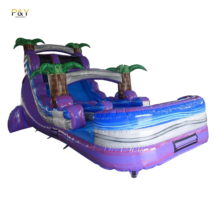 Commercial 25ft Tall Water Slide Bouncy Castle Park PVC Used Inflatable Water Slides For Sale With Pool For Kids Adult Fun