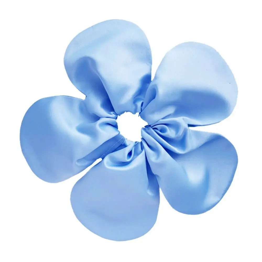 Fashion Flower Shape Flower Scrunchies Cloth Korean Style Ponytail Holder Hair Tie Hair Rope Exaggerated Hair Ring girl