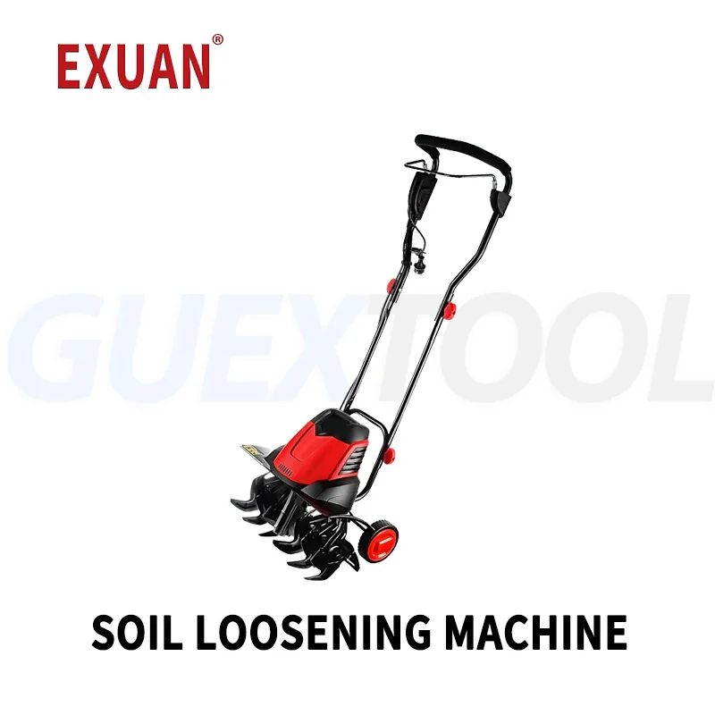 Electric Soil Loosening & Agricultural Tiller Machine with 1500W Motor 220V 18cm Depth