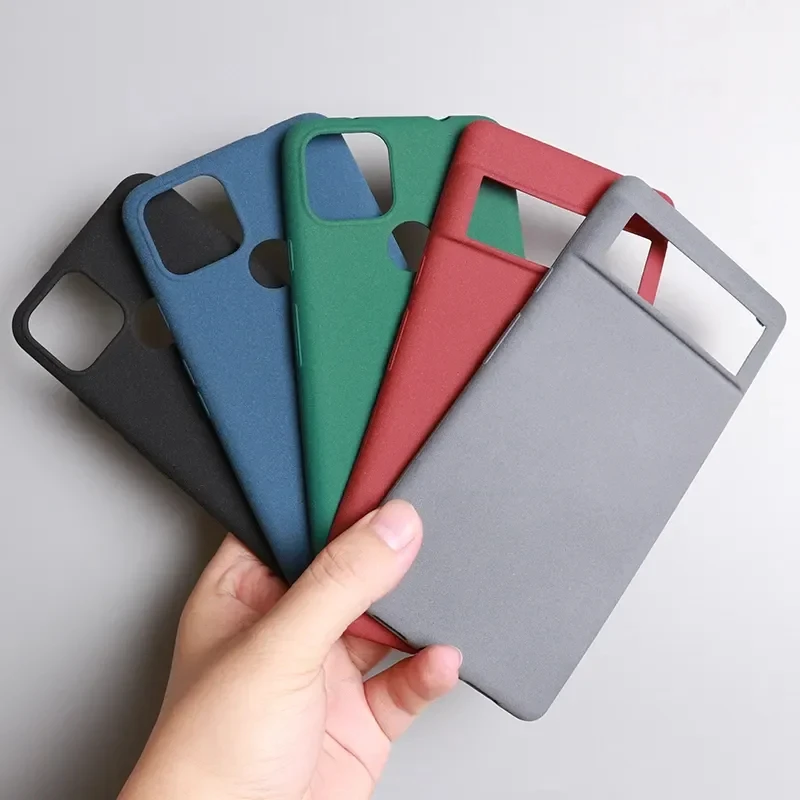 for Google Pixel 9 8A 8 7 Pro 7A 6A 6 XL 5A 4A Case Sand Matte Soft Silicon Full Protect Antifall Anti-slip Cover Shell Fundas