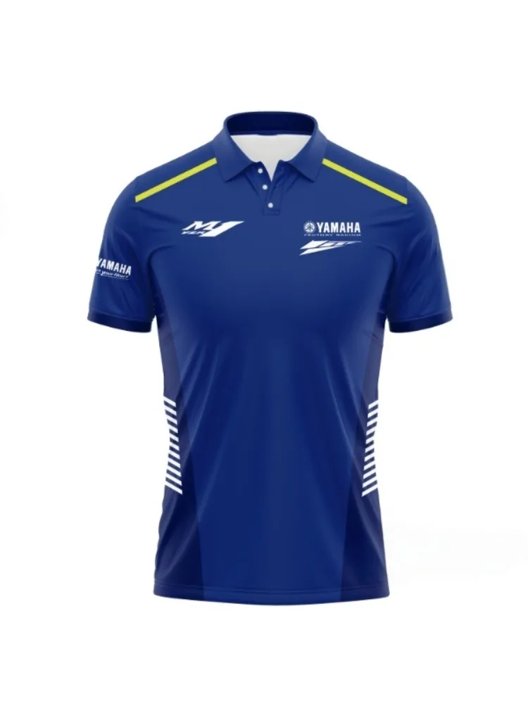 AliExpress Yamaha Summer New YAMAHA Racing Team Polo Shirt Exclusive Racing Edition MXGP Off Road Cycling Short Sleeved Track Uniform Work Clothes