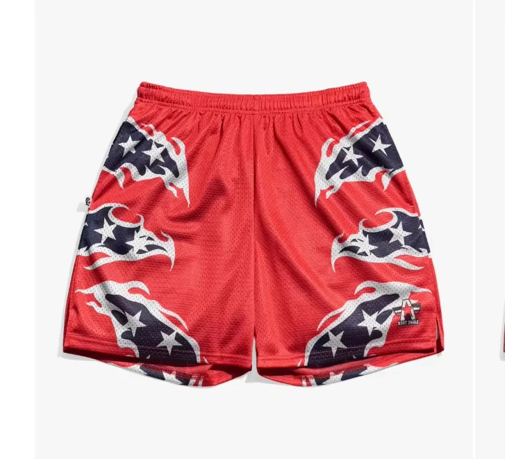 2026 Men's Kofi Kingston Retro Basketball Mesh Shorts Y2K Oversized Quick Drying Shorts Suitable for Dail