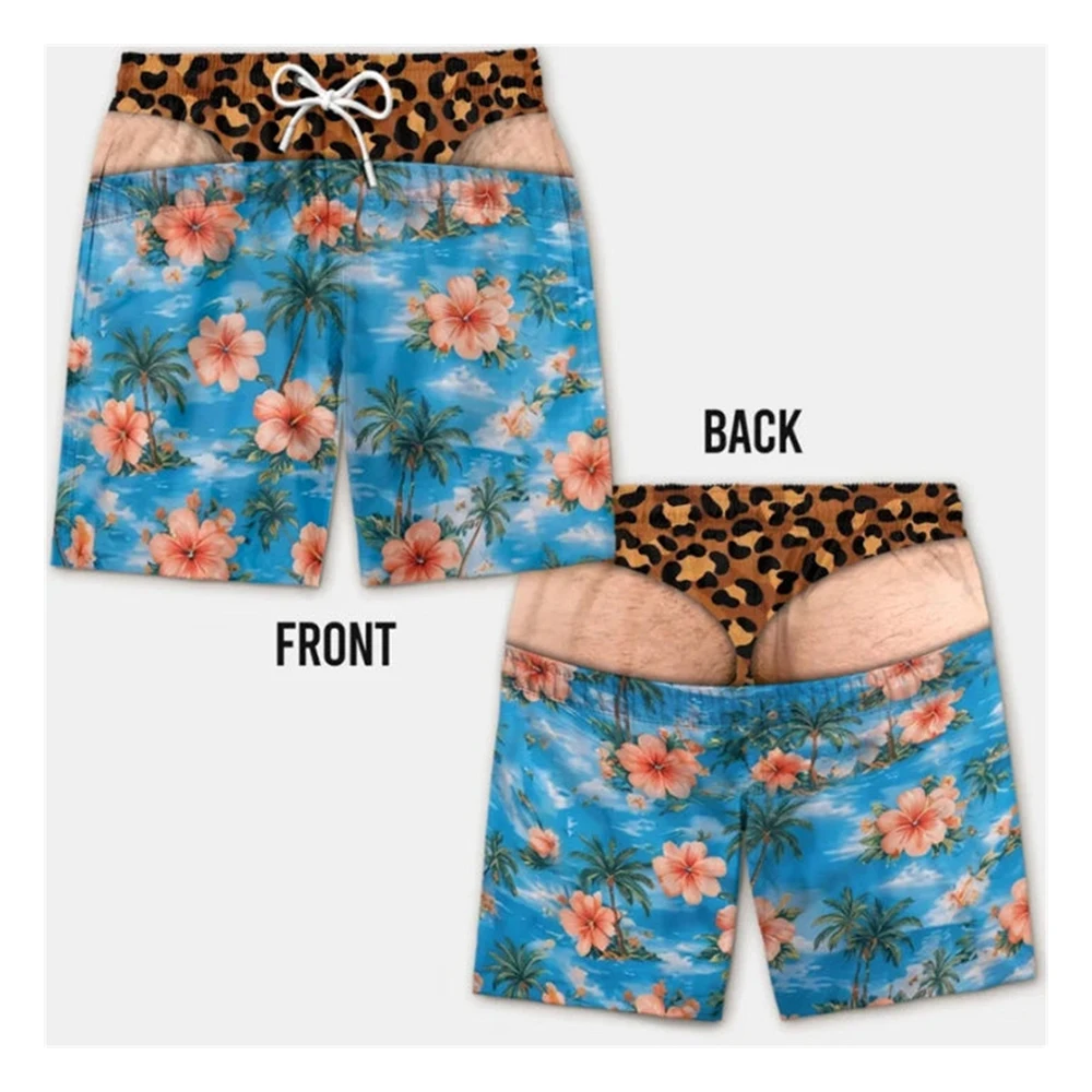 Leuke strandparty zwembroeken voor heren 3D print nep huid boardshorts zomermode viral strandshorts vriendje echtgenoot leuk cadeau
