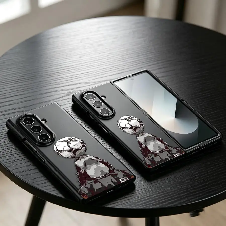 Head Balancing Football Case for Samsung Galaxy Z Fold 8 ZFold6 ZFold5 ZFold7 ZFold3 ZFold4 Z Fold 7 6 5 4 3 Back Phone Cover