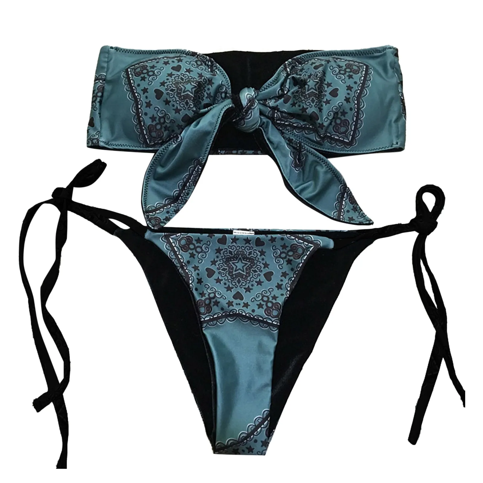 

Женский купальник в стиле ретро с принтом, женский купальник на лямках, бикини в европейском и американском стиле, женские купальники с юбкой