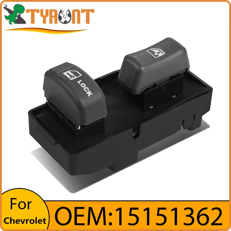 

TYRNT Main Driver Power Window Lift Control Switch Button 15151362 For Chevrolet Blazer S10 Silverado C41 GMC Jimmy Sonoma Yukon